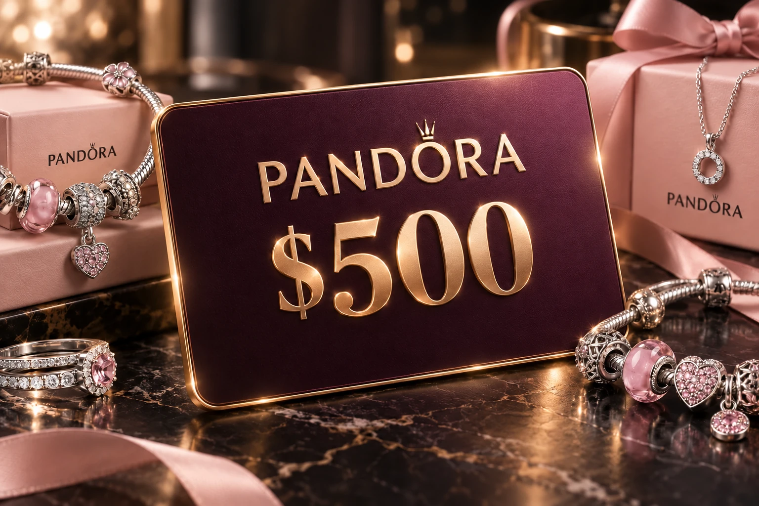 Pandora Jewelry $500 promotional artwork