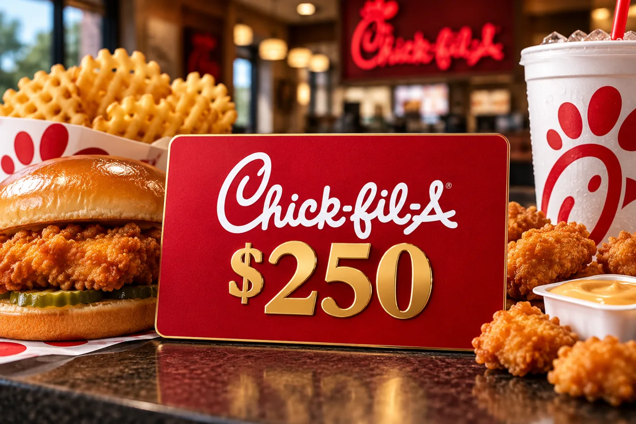 Chick-fil-A $250 promotional artwork